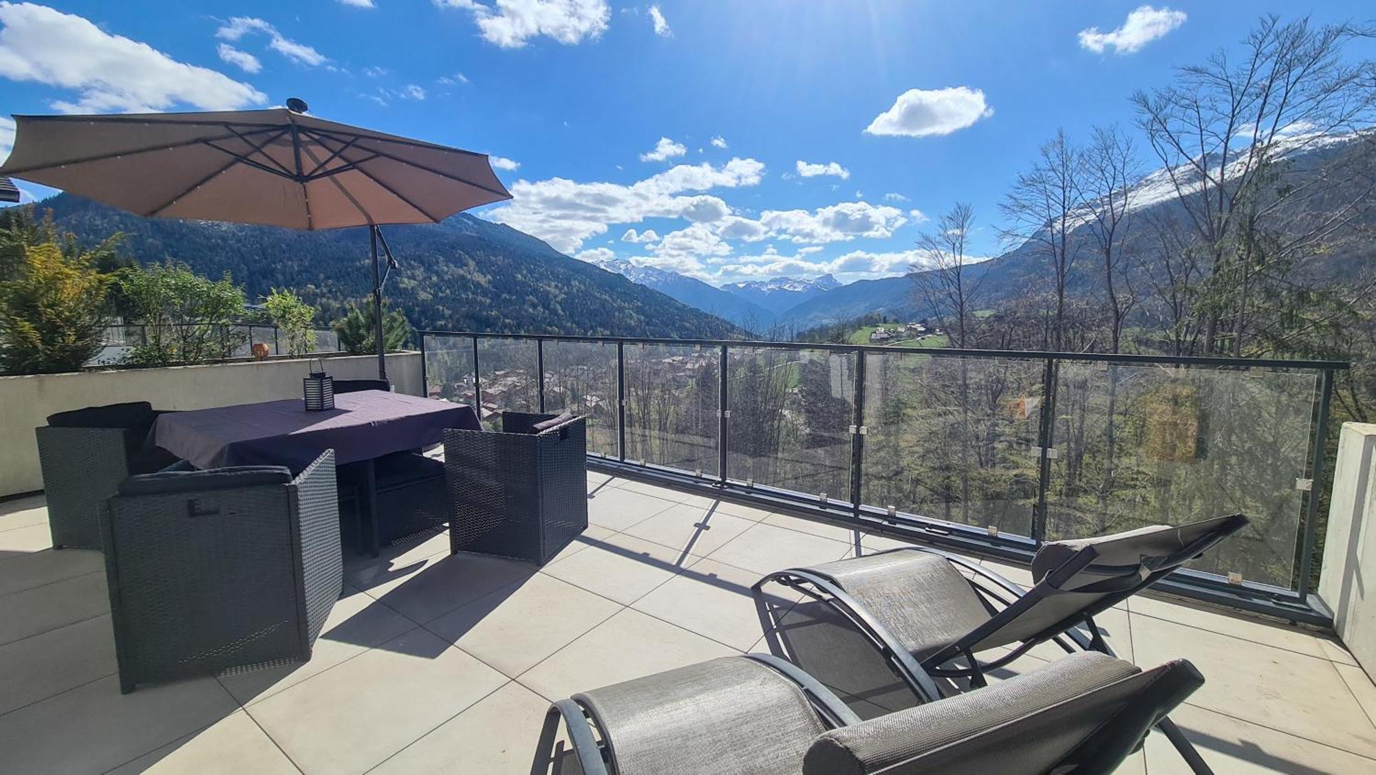 Le Berceau Des Aiguilles - Vue Montagne, Terrasse - Aravistour Apartment แซ็ง ฌอง เด ซิกท์ ภายนอก รูปภาพ