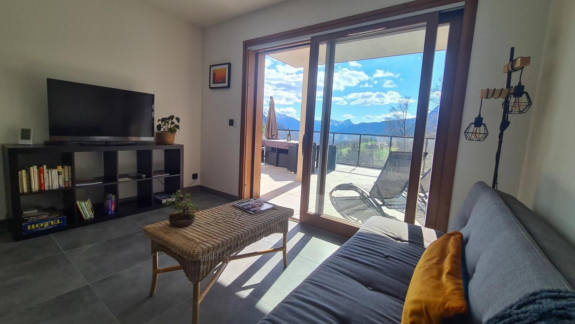 Le Berceau Des Aiguilles - Vue Montagne, Terrasse - Aravistour Apartment แซ็ง ฌอง เด ซิกท์ ภายนอก รูปภาพ